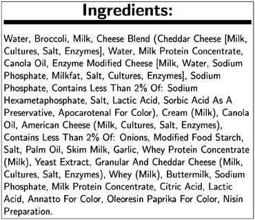 SOUP BROCCOLI AND CHEDDAR CREAMY READY-TO-USE  4/4 LB