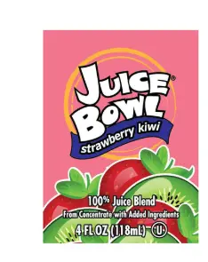 JUICE STRWBRY KIWI 100% BOX / 44/4 OZ / JUICEBWL 
