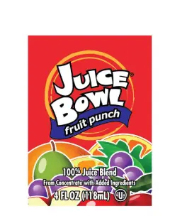 JUICE FRUIT PUNCH 100% BOX / 44/4 OZ / JUICEBWL 