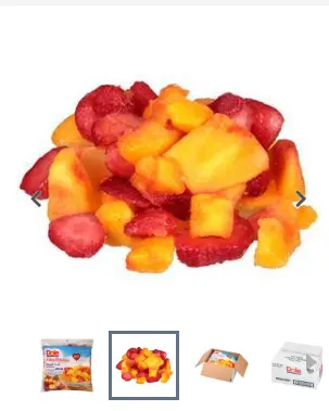 FRUIT MIXED IQF PEACH / 2/5 LB / DOLE 