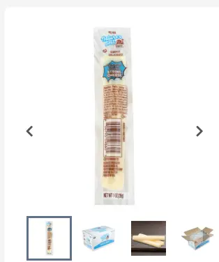CHEESE STRING MOZZ LMPS IW / 168/1 OZ / NTRSBST 