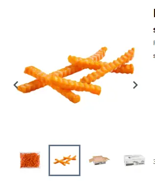 FRIES SWEET POTATO 3/8" CC / 6/2.5LB / SMPLTSWT-