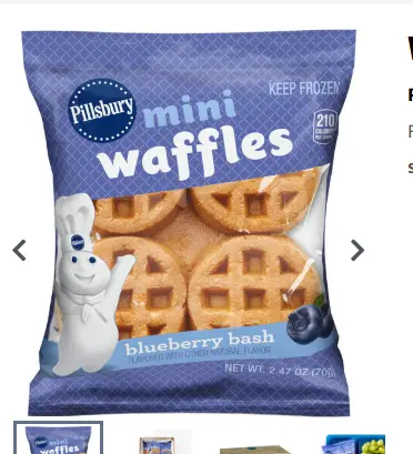 WAFFLE MINI BLUBRY BASH	72/2.47OZ PILLSBRY