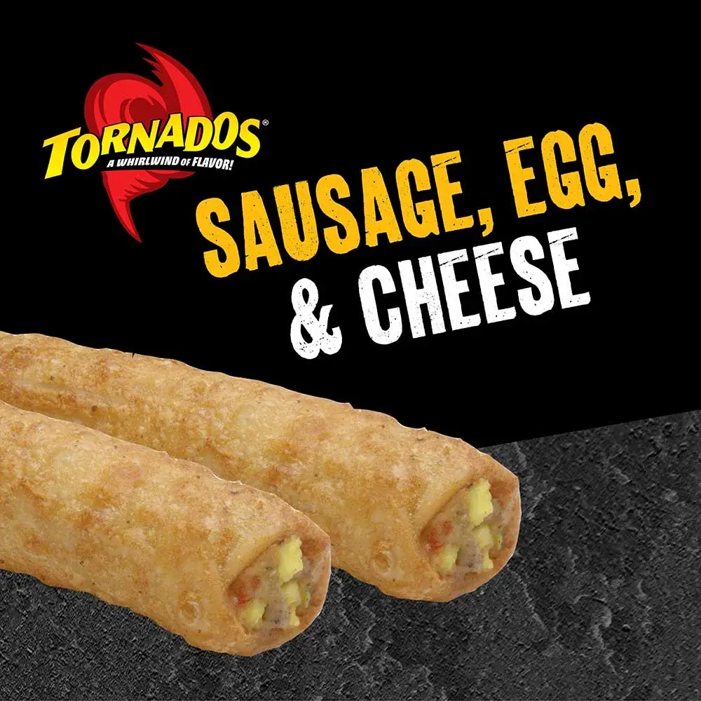 TORNADO SAUSAGE CHEESE & EGG	24/3 OZ	TORNADOS