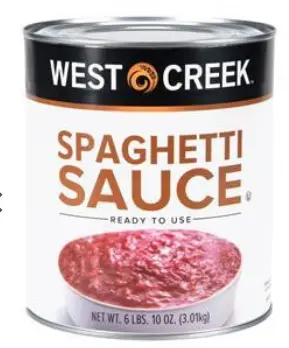 SAUCE SPAGHETTI CONC TFF / 6/#10CN / WEST CRK-