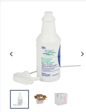 CLEANER AP W/BLEACH RTU / 6/1 QT / FRST MRK 