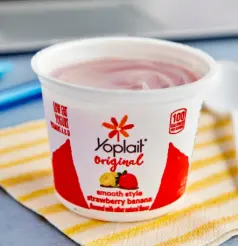 YOGURT STRWBRY & STRWBRY BANANA-48/4 OZ -YOPLAIT