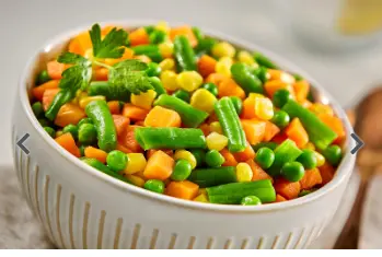VEGETABLE BLEND FOUR WAY-CARROT CORN SWEET PEA GREEN BEAN 1/20 LB