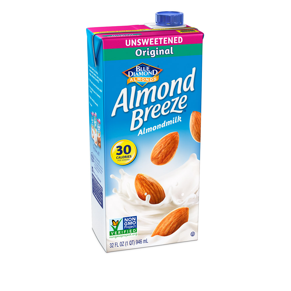 ALMOND BREEZE MILK ALMOND ORIGINAL UNSWEETENED ASEPTIC NON DAIRY 12/32 OZ