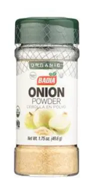SPICE ONION POWDER SEASONING 8/2.47 OZ