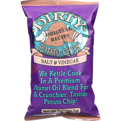 Dirty Sea Salt & Vinegar Potato Chips 2 Oz., PK25