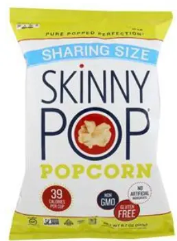 POPCORN ORIGINAL SKINNYPOP POPCORN 6/6.7 OZ