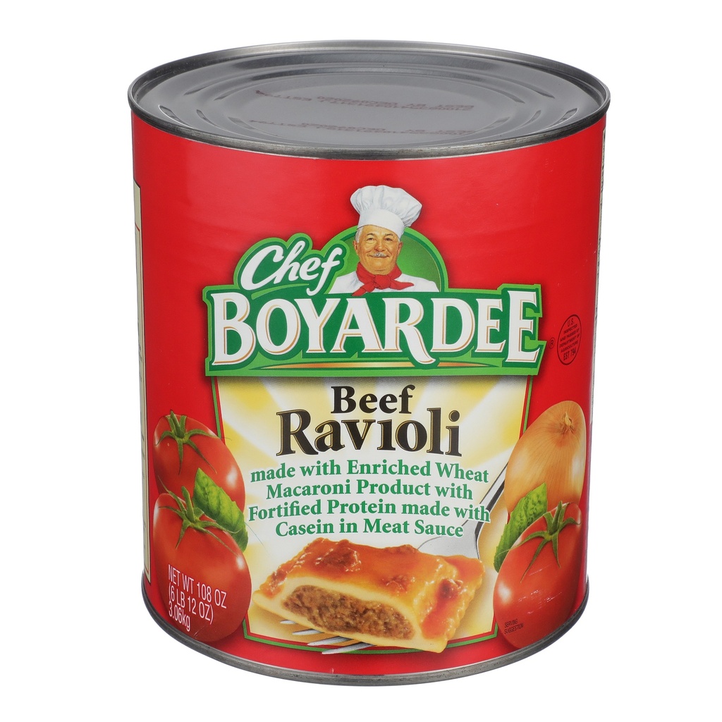 Beef Ravioli, CN -6/108 OZ
