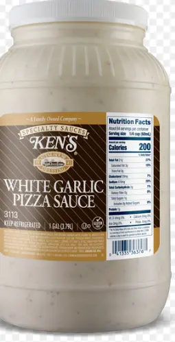KENS SAUCE PIZZA WHITE GARLIC 1 GA