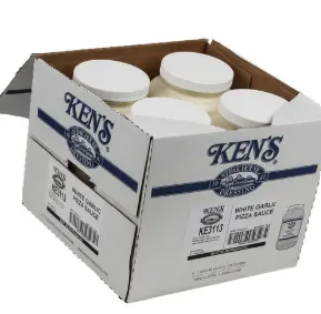 KENS SAUCE PIZZA WHITE GARLIC 4/1 GA