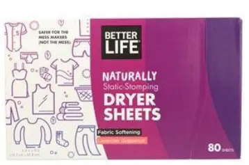 DRYER SHEET LAVENDER AND GRAPEFRUIT BETTER LIFE  6/80 CT