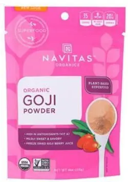 GOJI BERRY POWDER DRIED ORGANIC NAVITAS NATURALS 12/4 OZ