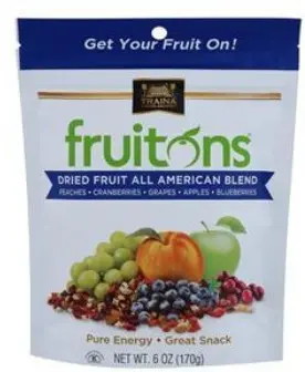 FRUIT DRIED ALL AMERICAN BLEND SNACK 8/6 OZ 