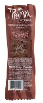 JERKY MEATLESS TERIYAKI SNACK PRIMAL STRIPS 24/1 OZ