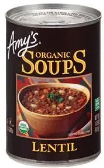 SOUP LENTIL ORG AMYS  12/14.5 OZ