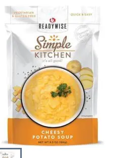 SOUP CHEESY POTATO FOOD POUCH -SIMPLE KITCHEN  6/6.5 OZ