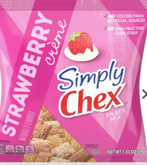 SNACK MIX STRWBRY YOGURT / 60/1.03OZ / CHEX MIX