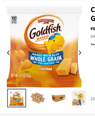 CRACKER GOLDFISH CHED WHL GRAIN / 300/.75OZ / PEPP FRM