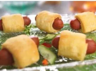 APPETIZER FRANKS BEEF COCKTAIL IN PASTRY FROZEN PUFF  100/0.6 OZ