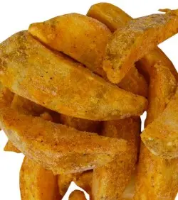 FRIES WEDGE 6 CUT SUPER JO-JO FROZEN SEASONED  1/5 LB