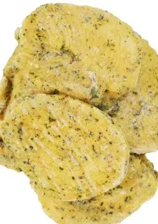 CHICKEN BREAST FILLET GARLIC HERB FROZEN UNBREADED  1/5 LB