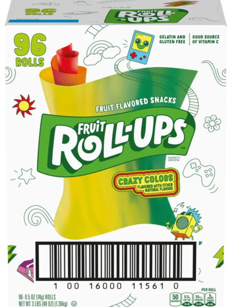 SNACK FRUIT ROLL UP CRAZY / 1/96 CT / GEN MILL 