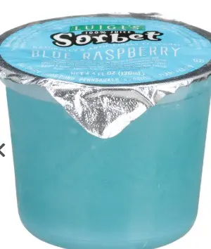 SORBET BLUE RASPBERRY 100% FROZEN 96/4.4 OZ