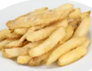 FRIES 3/8" PUB SKIN-ON BATTERED EXTRA-LONG-FANCY PREMIUM FRY  1/5 LB
