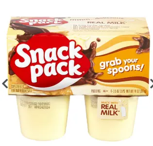 PUDDING VANILLA SNACK PACK TFF / 48/3.5OZ / SNCK PCK