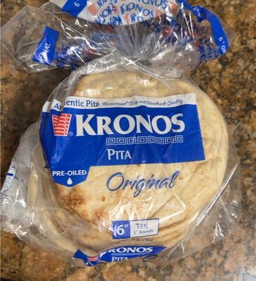 BREAD PITA ORIGINAL WHITE 6"  12/10 CT