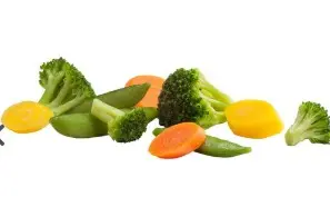 SONOMA BLEND BROCCOLI FLORET SUGAR SNAP PEA CARROT YELLOW AND ORANGE  1/3 LB