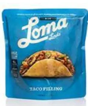FILLING TACO VEGETABLE MEAT  LOMA BLUE 6/10 OZ