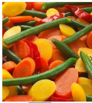 SANTA CRUZ BLEND FROZEN YELLOW CARROT ORANGE CARROT WHOLE GREEN BEAN  1/4 LB