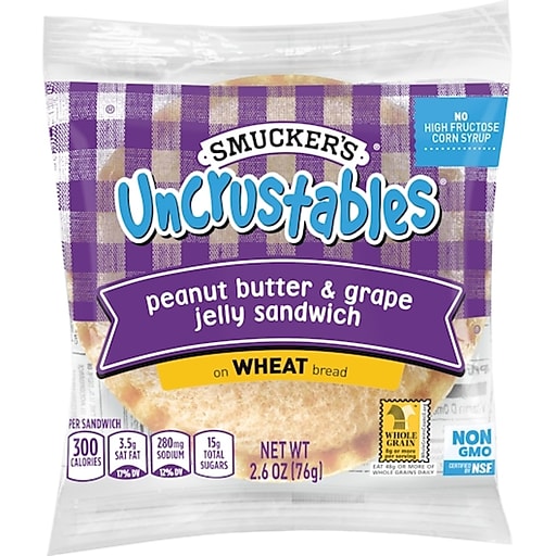 UNCRUSTABLES PEANUT BUTTER & / 48/2.6OZ / SMUCKERS