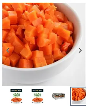 [863496] CARROT DICED TFF / 6/#10CN / WEST CRK 