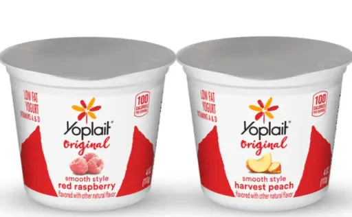 [892894]  YOGURT RSPBRY PEACH ORGNL TFF	48/4 OZ	YOPLAIT 