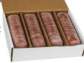 [231729] BACON CANADIAN SLICED 3" ROUND APPROXIMATELY 64 COUNT 4/2.5 LB