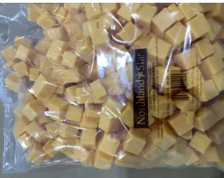 [1006777] CHEESE CHEDDAR YELLOW CUBE 3/4" 2/5 LB