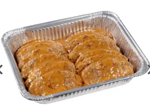 [874340] BEEF SALISBURY STEAK 12 STEAK PER TRAY 4/69 OZ
