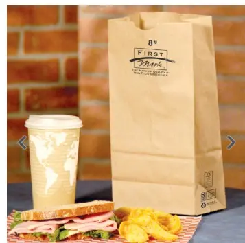 [225159] BAG PAPER SACK 8LB KRAFT 6.13X4.13X12.44   500/1 EA