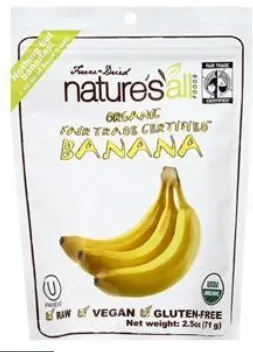 [721937] BANANA FREEZE DRIED RAW ORG