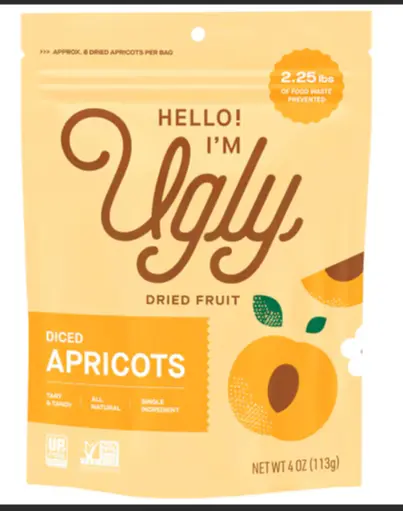 [787081] APRICOT DRIED AND DICED THE UGLY COMPANY LLC 12/4 OZ