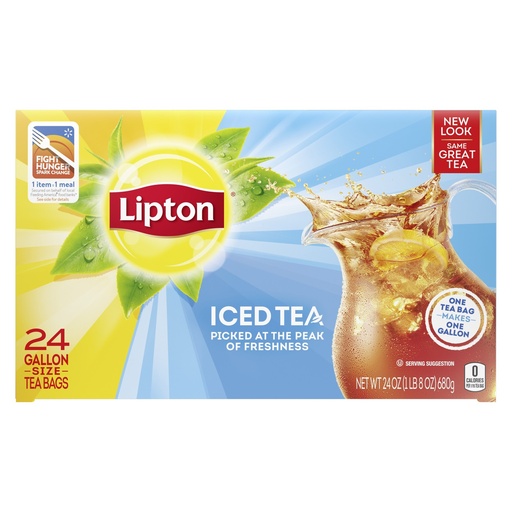 [59765] Lipton Gallon Sized Iced Black Tea  Tea Bags 4/24 CT
