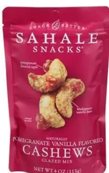 [716072] NUTS CASHEW GLAZED VANILLA AND POMEGRANATE 6/4 OZ