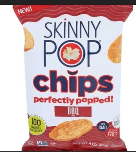 [784232] CHIP POP BARBEQUE SNACK SKINNYPOP POPCORN  12/4 OZ